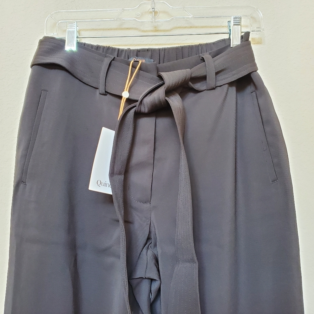 Quince Stretch Crepe Paperbag Pants.  NWT.  Size 8 - Picture 2 of 9